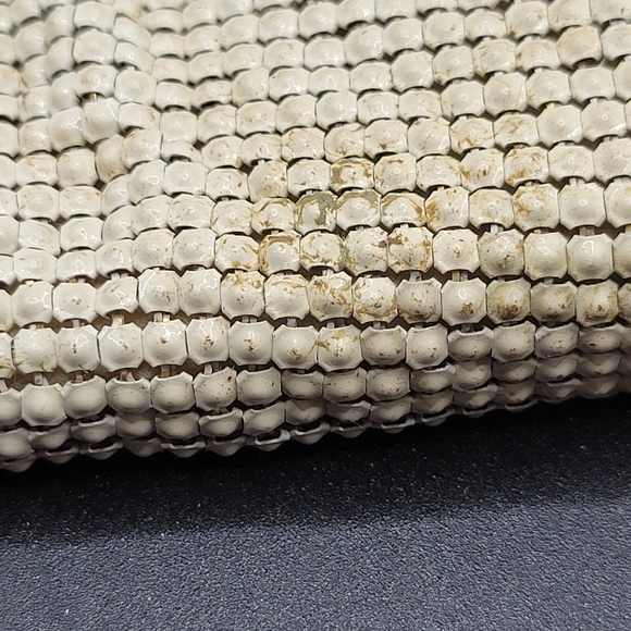 VTG Whiting & Davis Mesh Handbag with Rhinestone Clasp - Picture 14 of 16